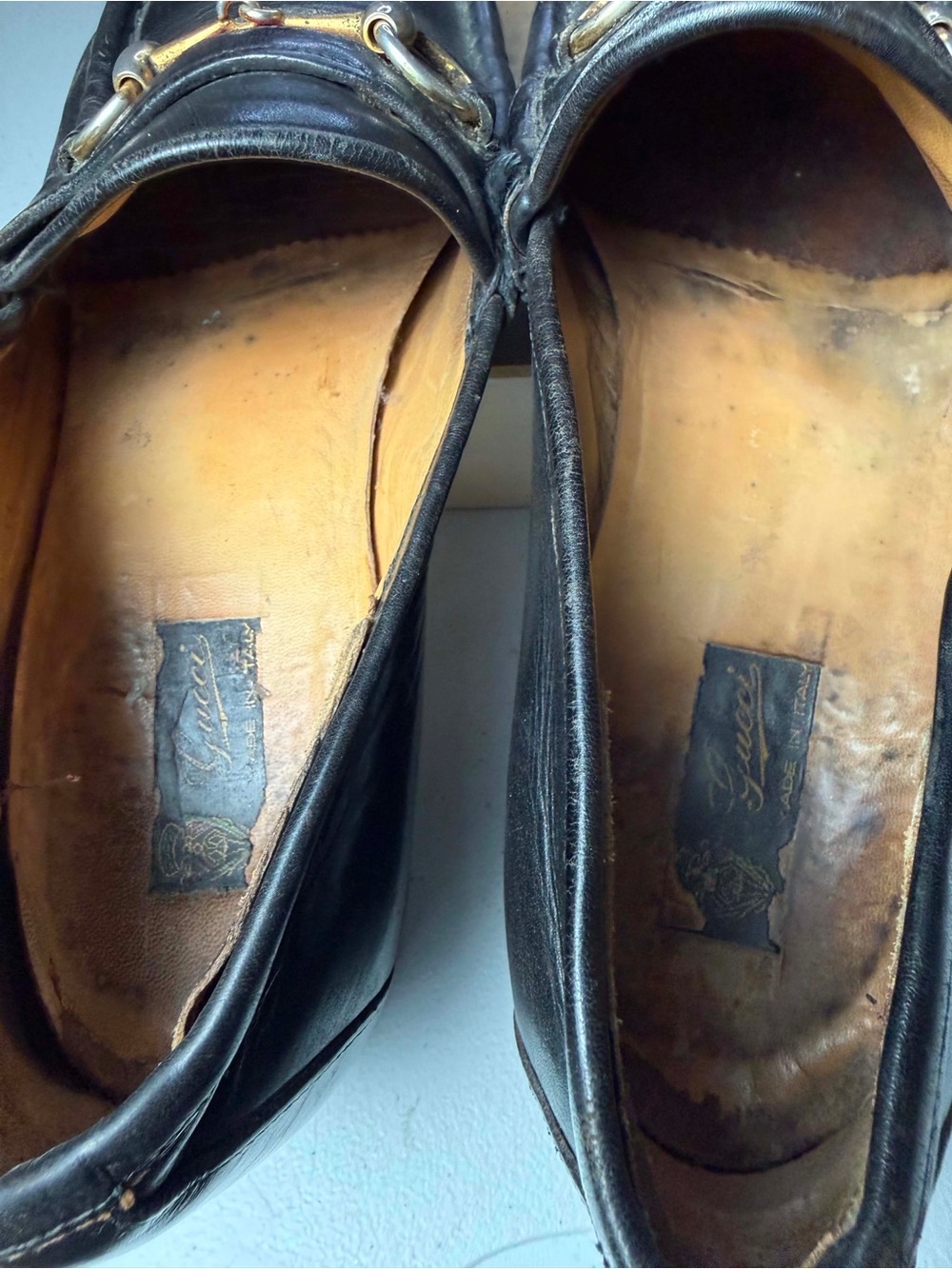 Vintage Gucci Early Tom Ford Era Horsebit Loafers Shoes see measurements - Picture 6 of 16